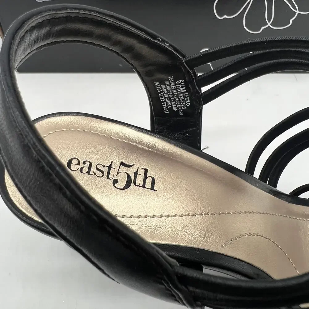 East 5th East Fifth Niko Women Shoes Heel Sandal Black Size 6.5M